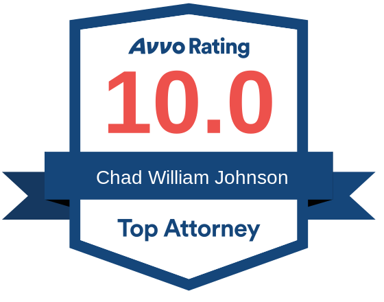 Avvo rating badge for Chad William Johnson