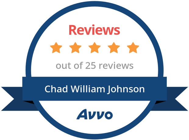 Avvo client reviews badge for Chad William Johnson